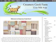 Tablet Screenshot of creamerycreek.com